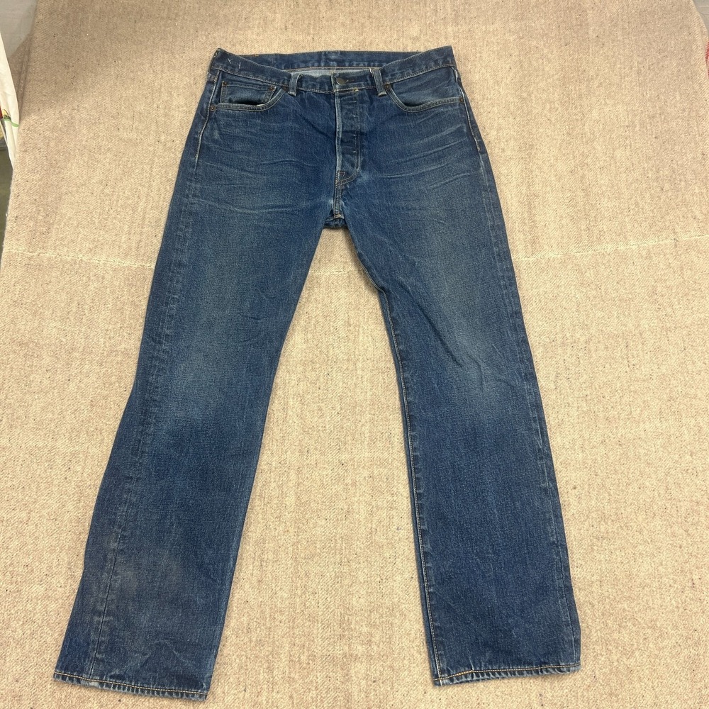 Levi's 501 Jeans Mens 32x32 Blue 2000s Button Fly Dark Wash